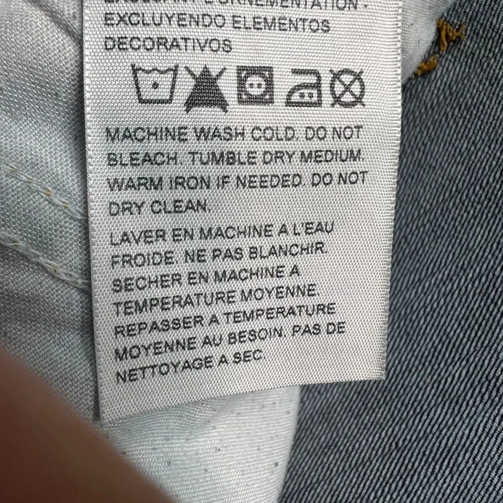 Levi's Denizen 216 Skinny Fit Denim Jeans Medium Wash Blue Mens Size 36 X 30 - Picture 12 of 13